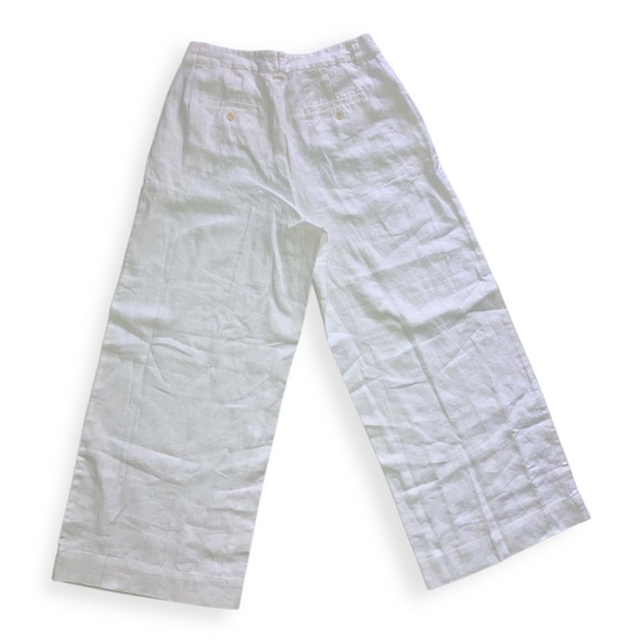 Madewell Womens White “The Harlow Wide-Leg Pant in 100% Linen” - Picture 4 of 8